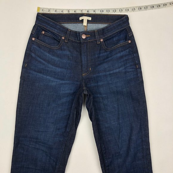Eileen Fisher Soft Denim Raw-Edge Ankle Jeans - Picture 3 of 7